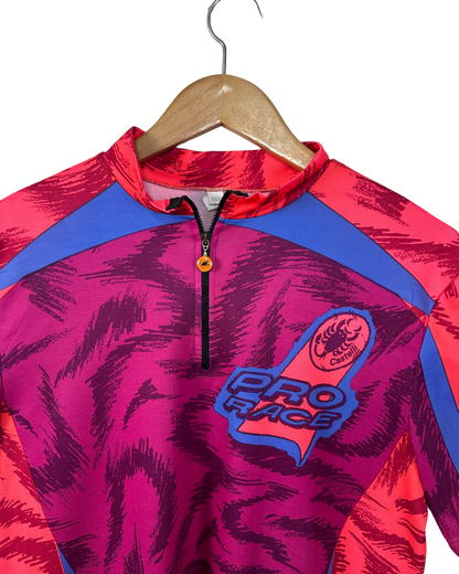 Vintage 1990s Castelli Pro Race Cycling Jersey Neon Tiger Print