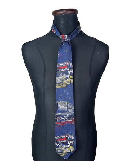 Bus Pattern Necktie 9.5 cm