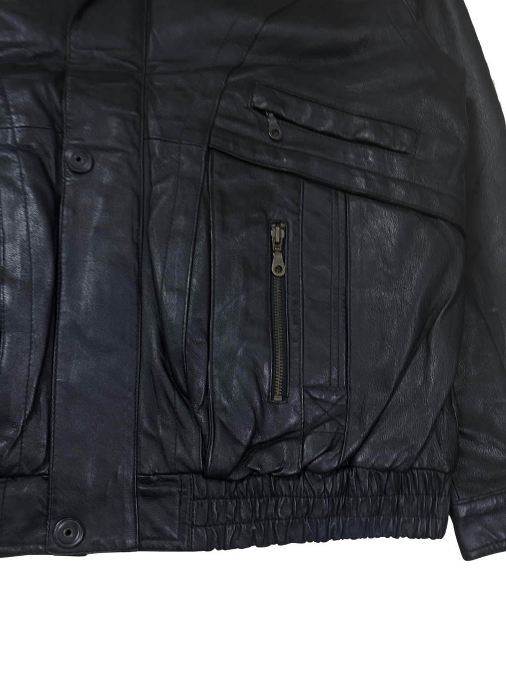 Vintage Canda Genuine Leather Jacket- EU 52