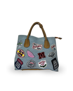 Patch Denim Tote Bag