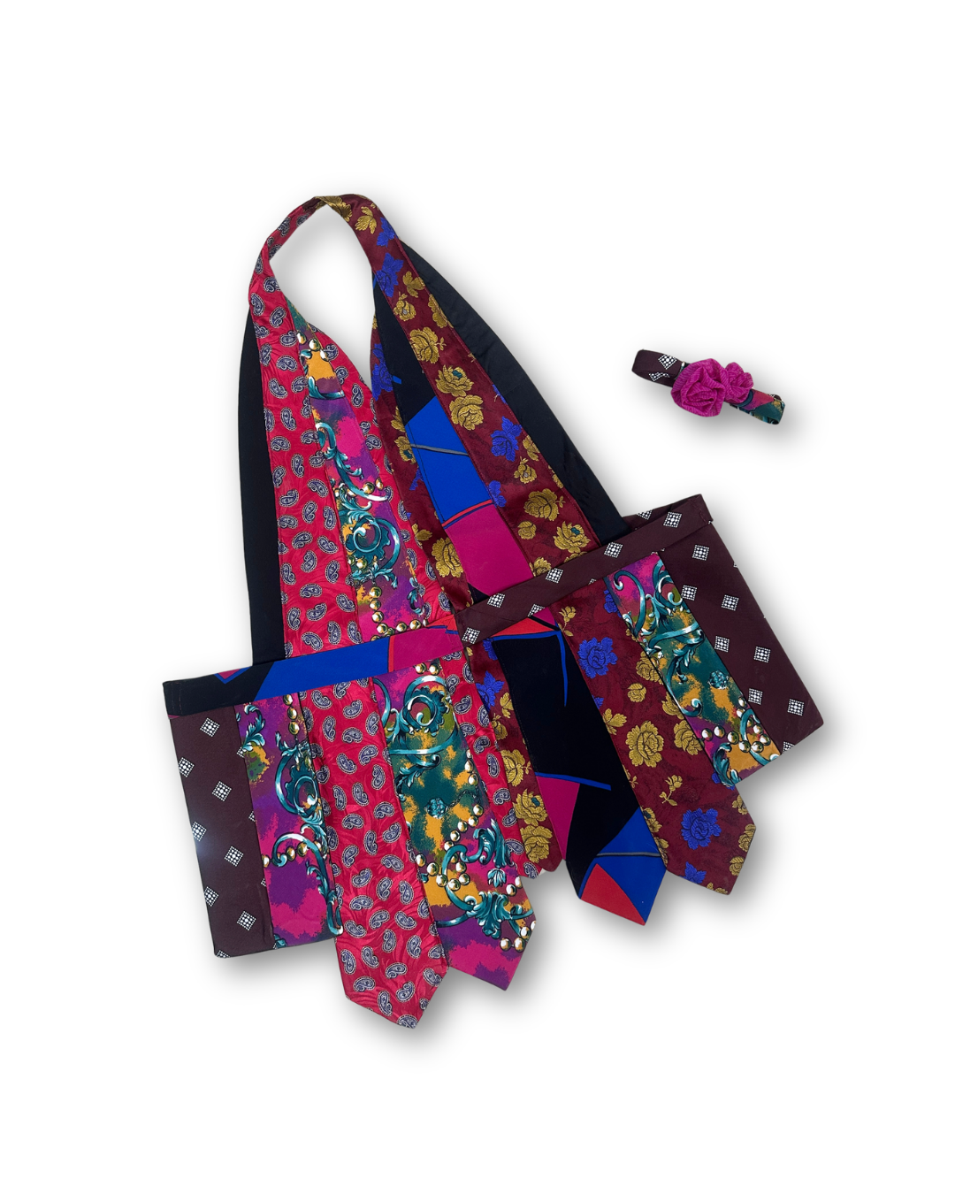 Handmade Upcycled Tie Halter Vest Top & Choker