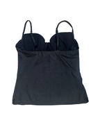 Y2K Pinstripe Bustier Top with Lace Trim