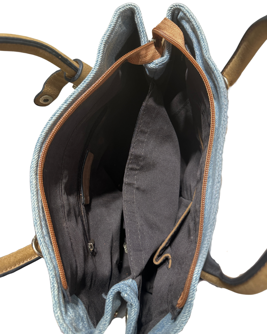 Patch Denim Tote Bag
