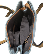 Patch Denim Tote Bag