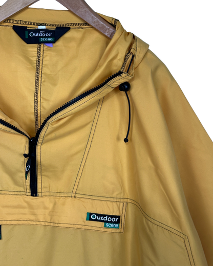 Outdoor Scene Half-Zip Hooded Jacket