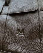 Moments Brown Genuine Leather Tote Bag