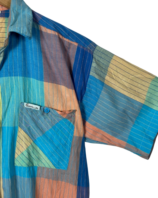 Colorblock Striped Shirt Medium