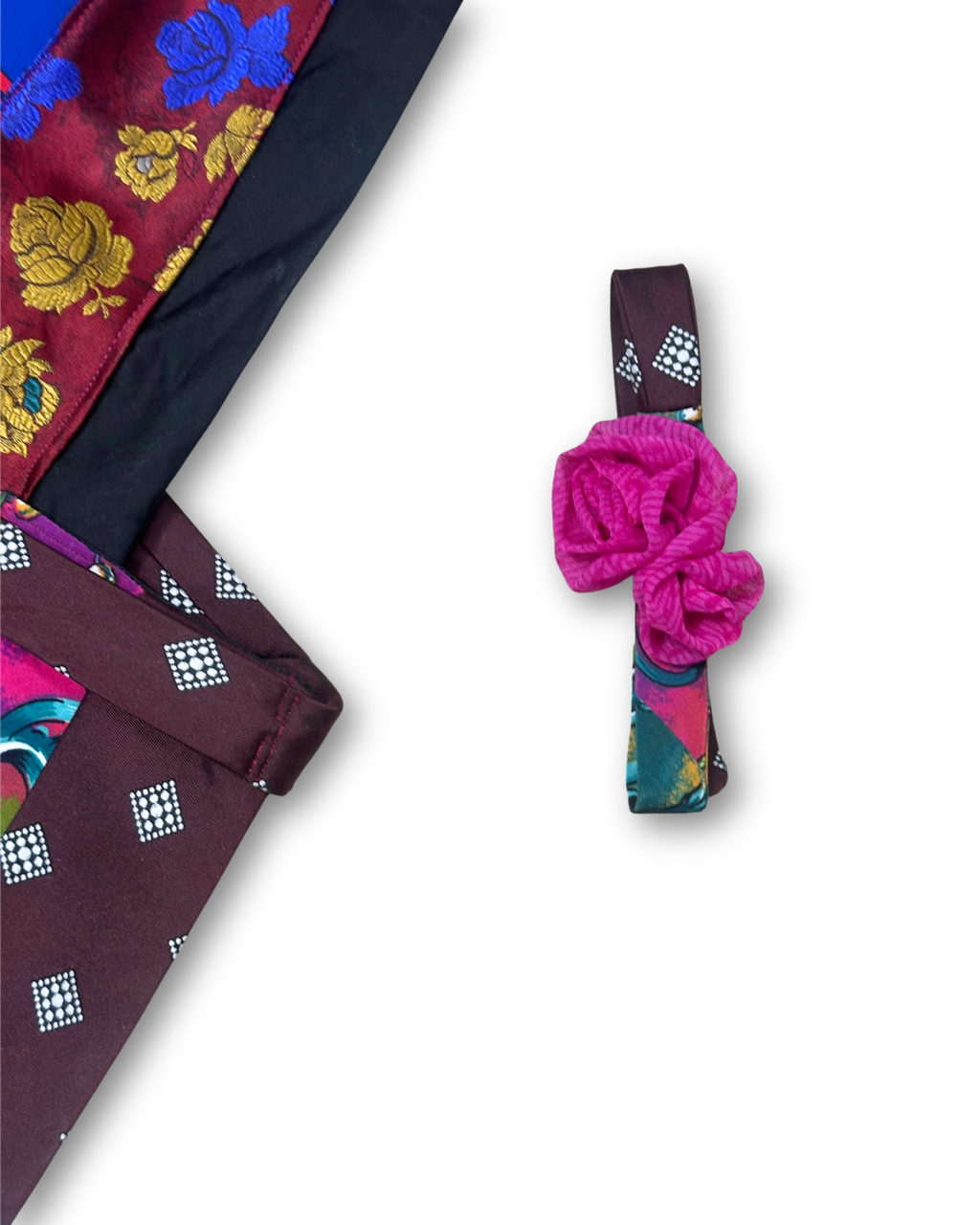 Handmade Upcycled Tie Halter Vest Top & Choker