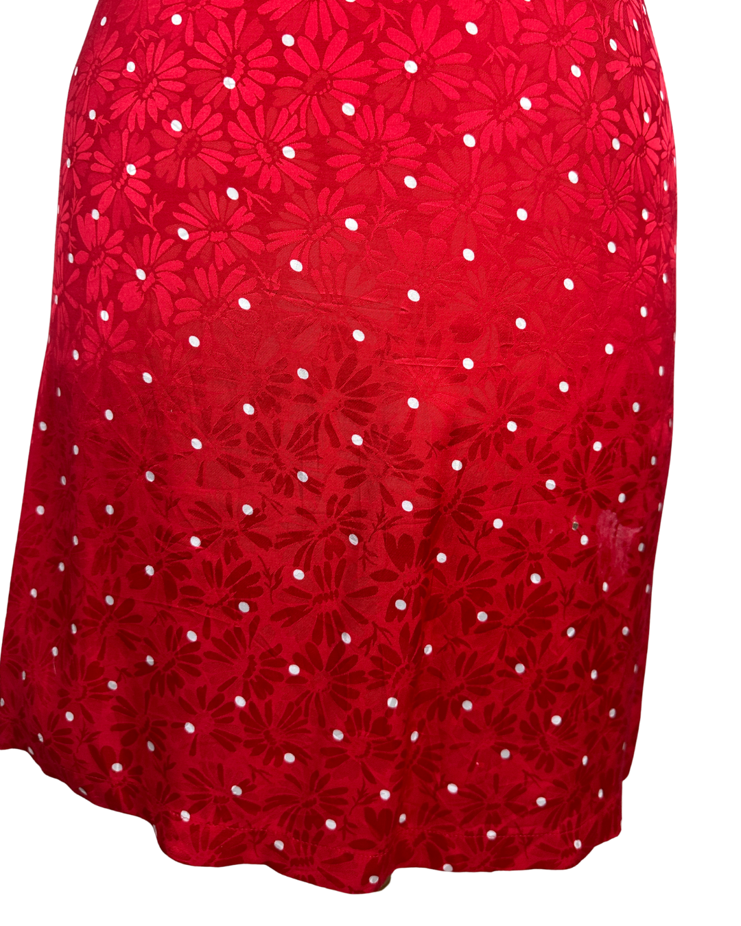Maje Red Polka Dot Twist-Front Dress