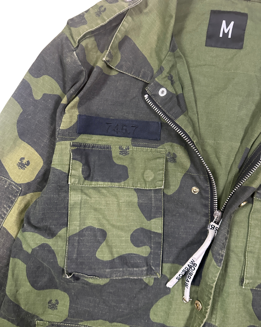 Warriors Camo Print Jacket