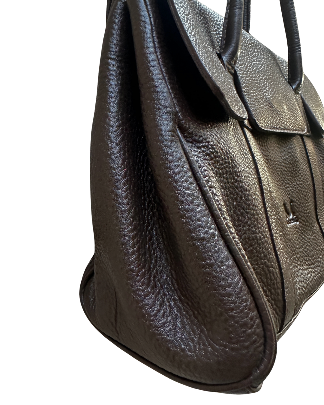 Moments Brown Genuine Leather Tote Bag