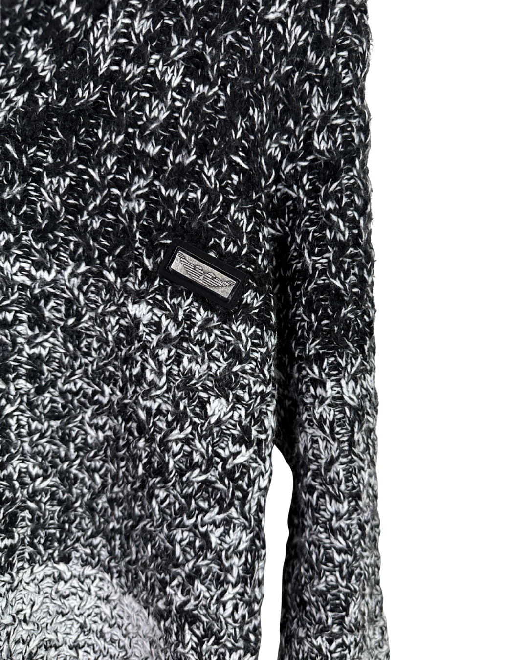 Enzo Di Capri Wool-Blend Cable-Knit Sweater Medium