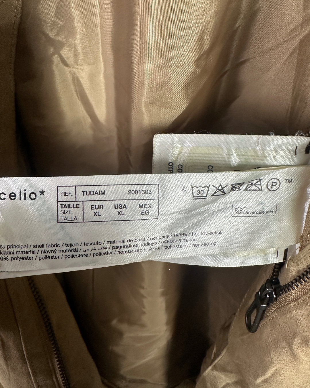 Celio Microsuede Jacket XL