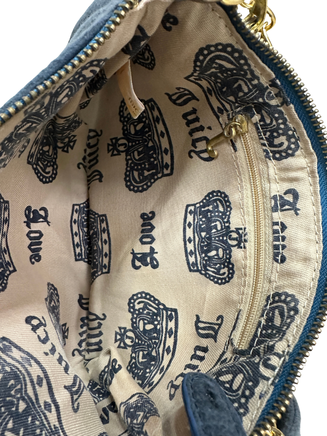 Y2K Juicy Couture Chain Shoulder Bag w/ Detachable Strap
