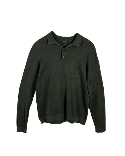 Massimo Dutti Polo-Neck Sweatshirt - Large