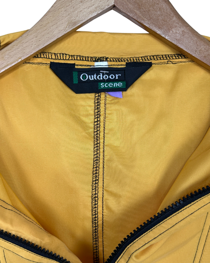 Outdoor Scene Half-Zip Hooded Jacket