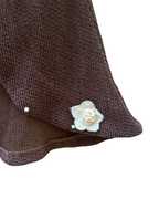 Mini Magic Single Button Embroidered Top