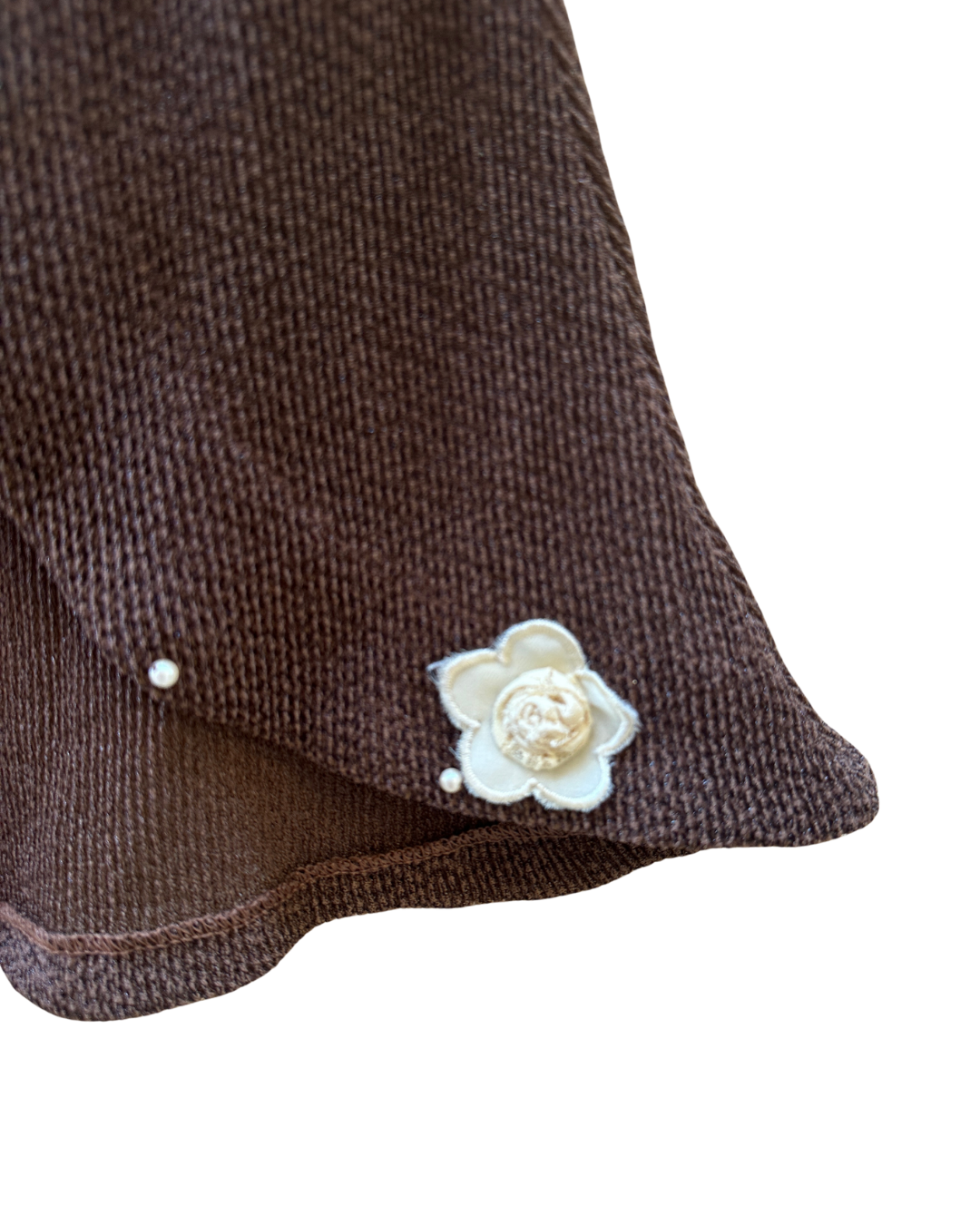 Mini Magic Single Button Embroidered Top