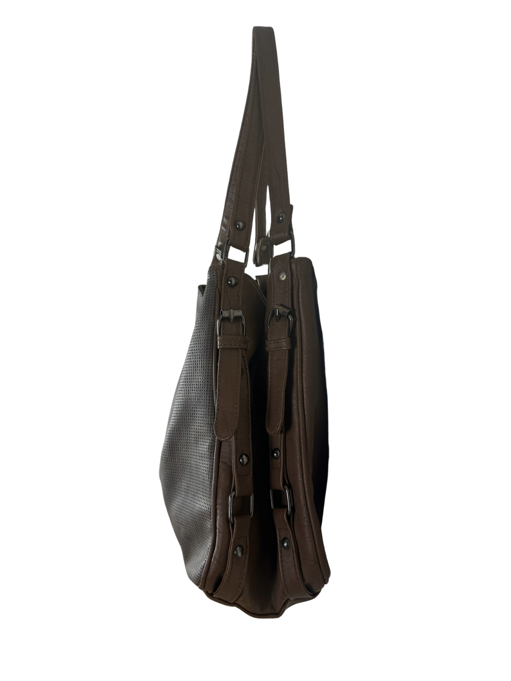 Zara Two-Tone Slouchy Hobo Bag