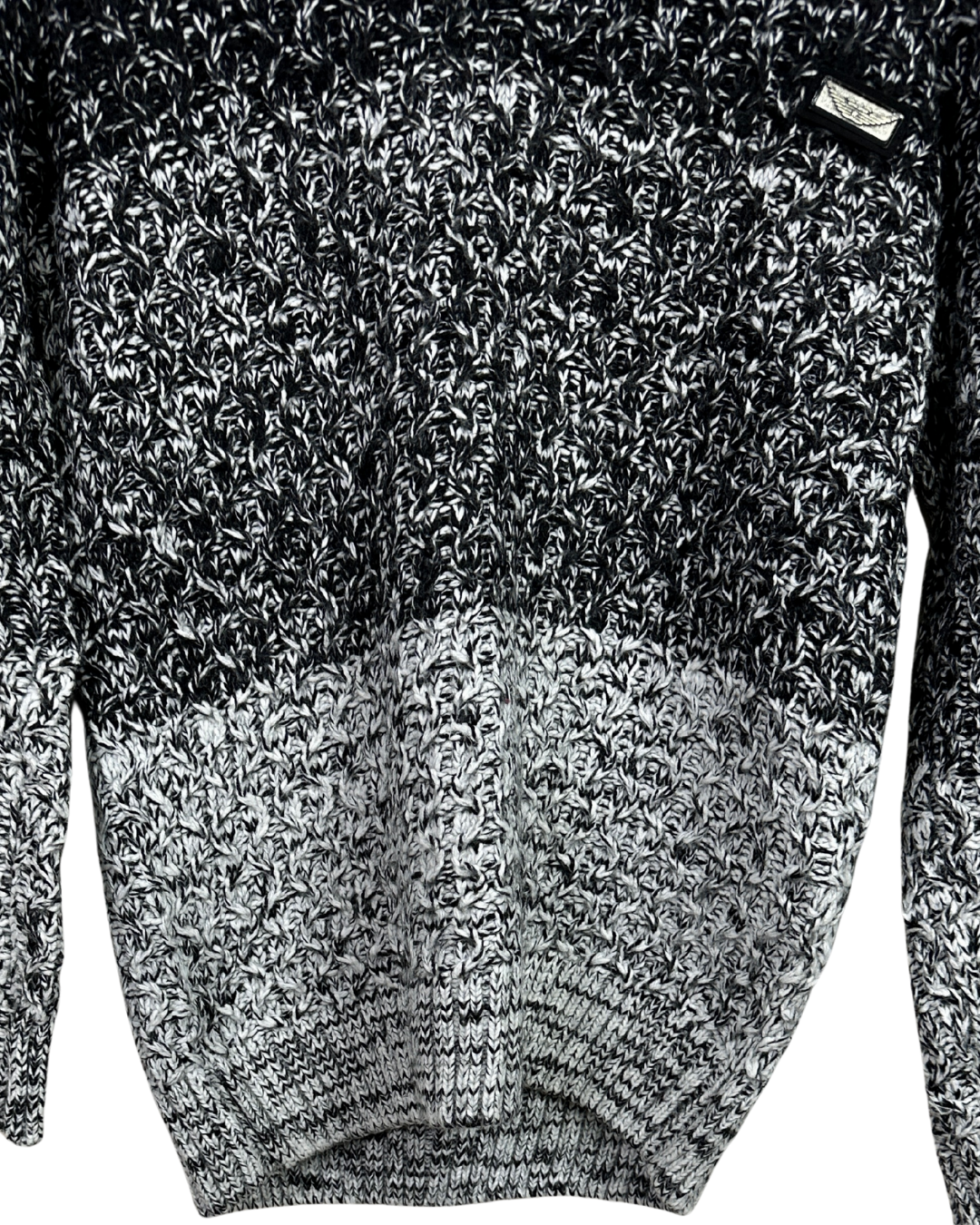 Enzo Di Capri Wool-Blend Cable-Knit Sweater Medium