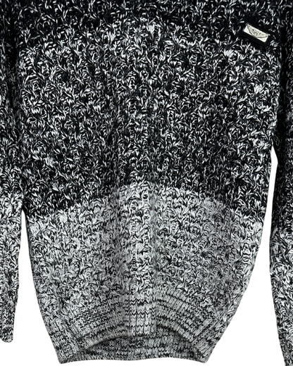 Enzo Di Capri Wool-Blend Cable-Knit Sweater Medium