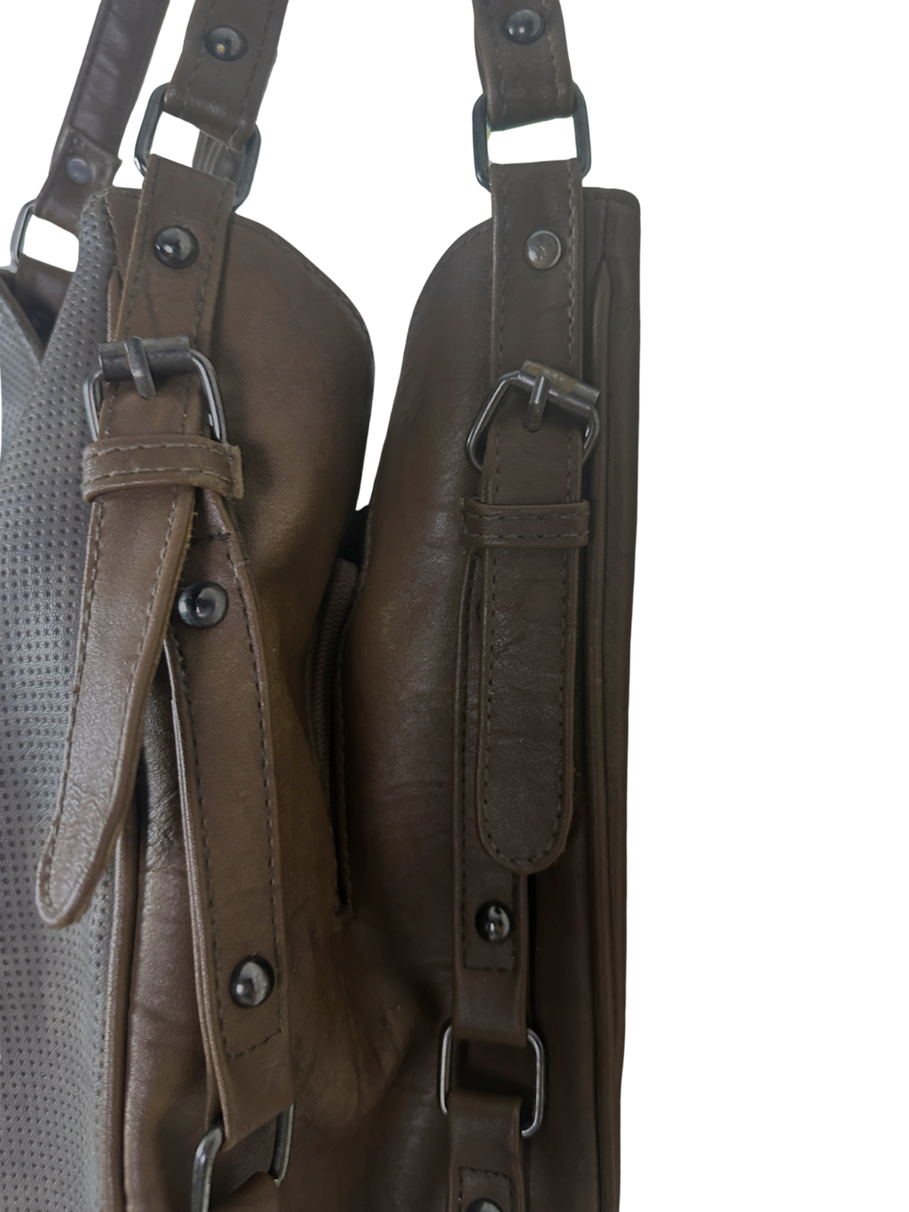 Zara Two-Tone Slouchy Hobo Bag