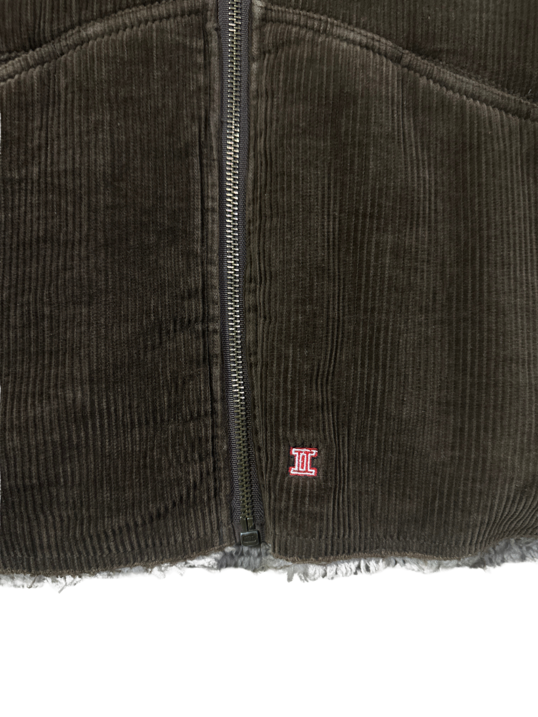 Twinlife Women's Brown Corduroy Sherpa-Lined Jacket - L/XL