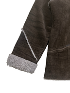 Twinlife Women's Brown Corduroy Sherpa-Lined Jacket - L/XL