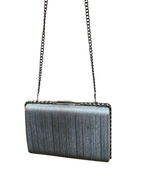 Silver Rhinestone Evening Clutch