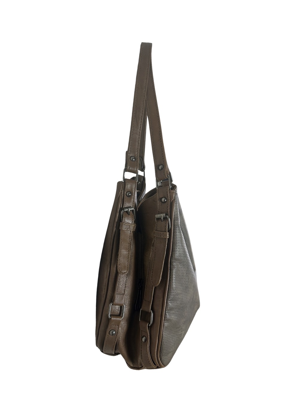 Zara Two-Tone Slouchy Hobo Bag