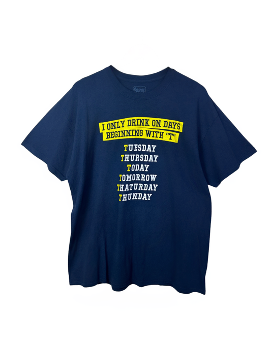 Spencer's Funny Drinking Tee XL
