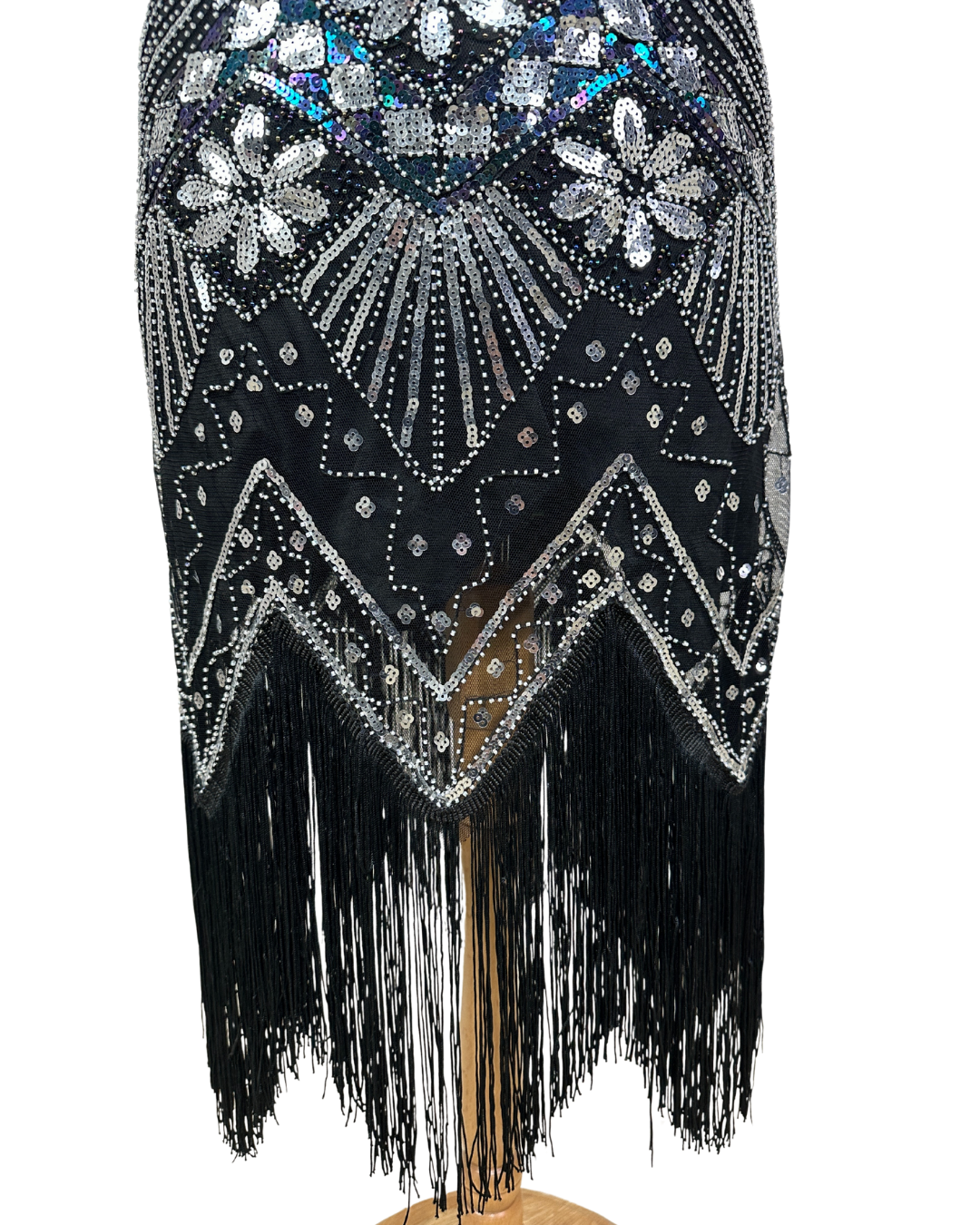 1920's Inspired Great Gatsby Sequin Flapper Dress - Medium