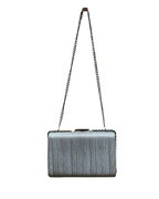 Silver Rhinestone Evening Clutch
