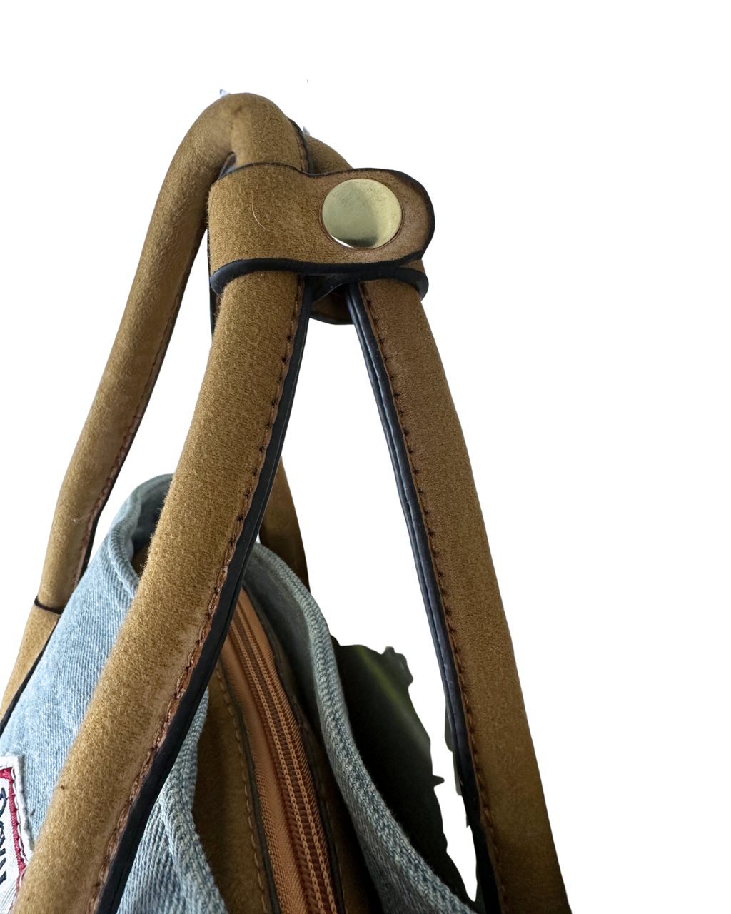 Patch Denim Tote Bag