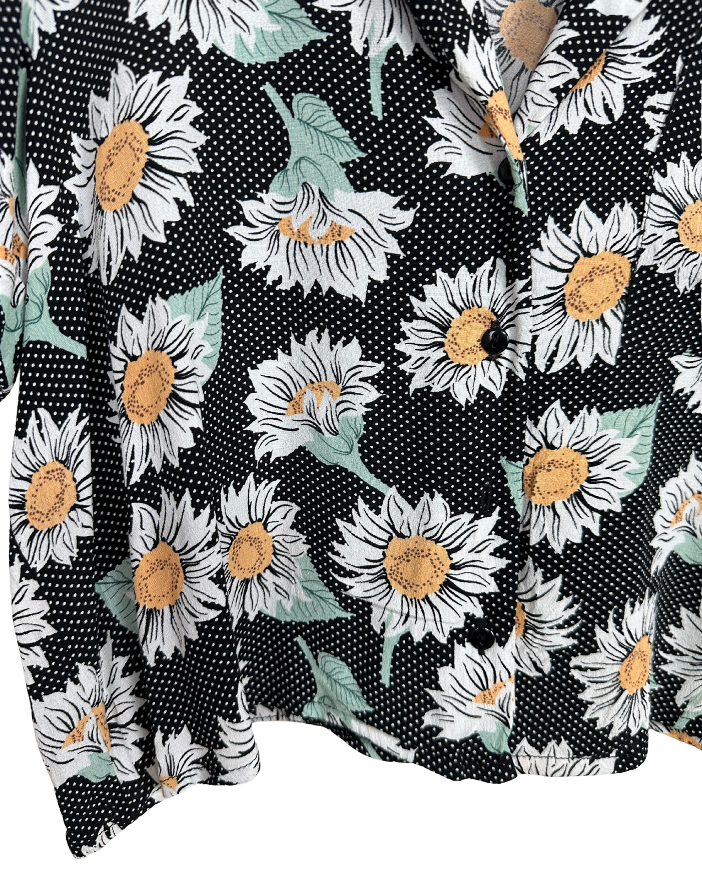 Pimkie Floral Polka Dot Cropped Women's Shirt