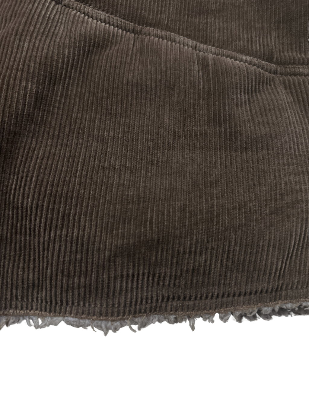 Twinlife Women's Brown Corduroy Sherpa-Lined Jacket - L/XL