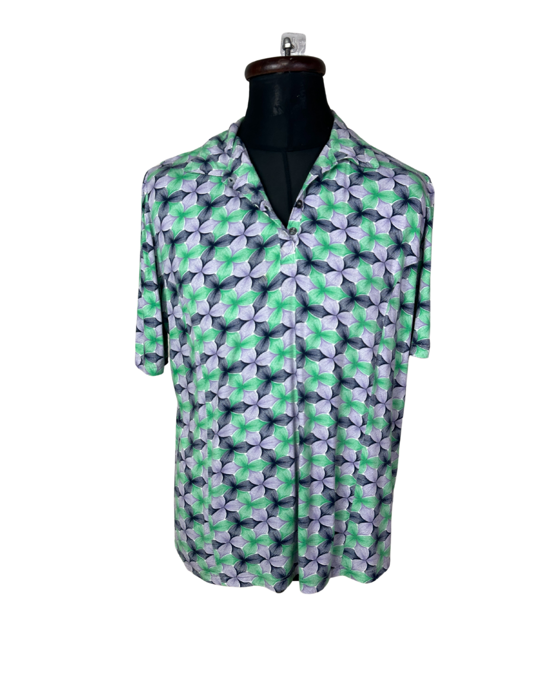 Floral Polo Shirt 2XL
