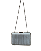 Silver Rhinestone Evening Clutch