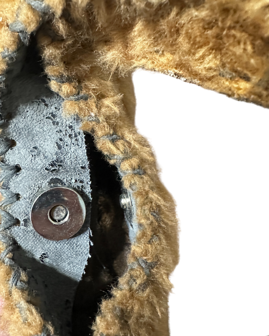 Vintage Beertini Genuine Leather x Fur Hobo Shoulder Bag