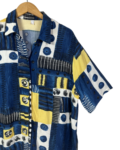 Vintage Abstract Geo Shirt 3XL