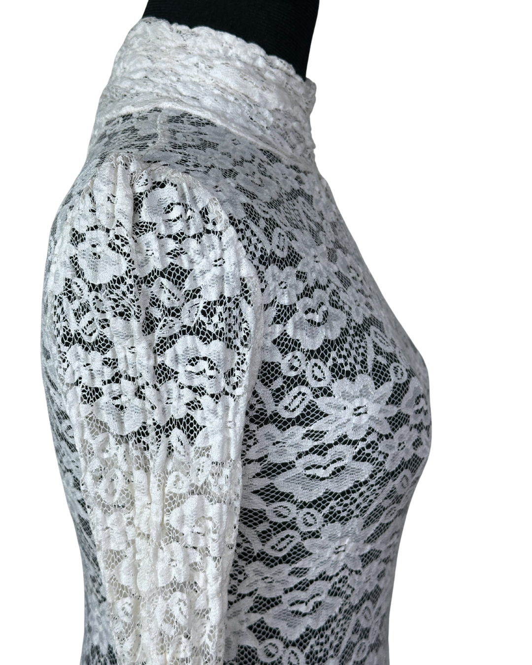 Floral Lace High Neck Top XS/S