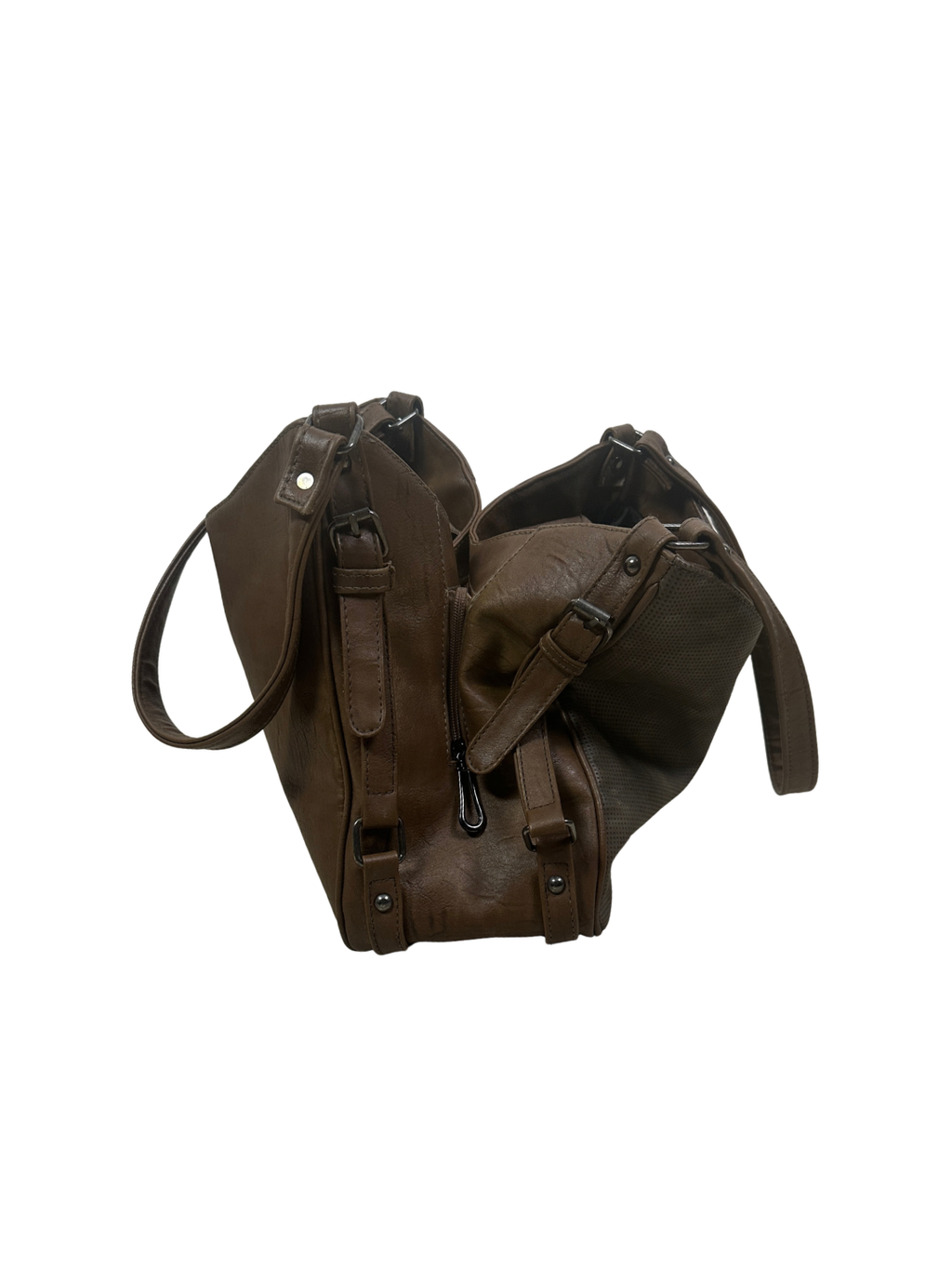 Zara Two-Tone Slouchy Hobo Bag
