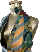 Handmade Upcycled Tie Vest Top with Choker