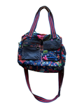 Vintage Oilily Whimsical Print Multi-Pocket Bag