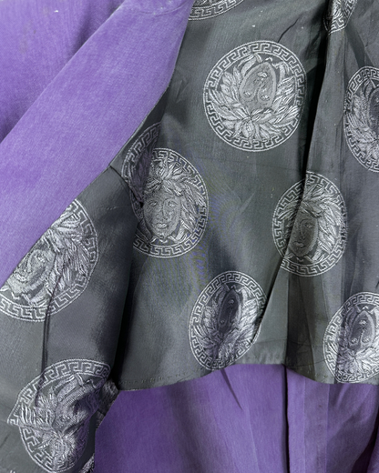 Vintage Deadstock 1990s Gianni Versace Purple Medusa Blazer