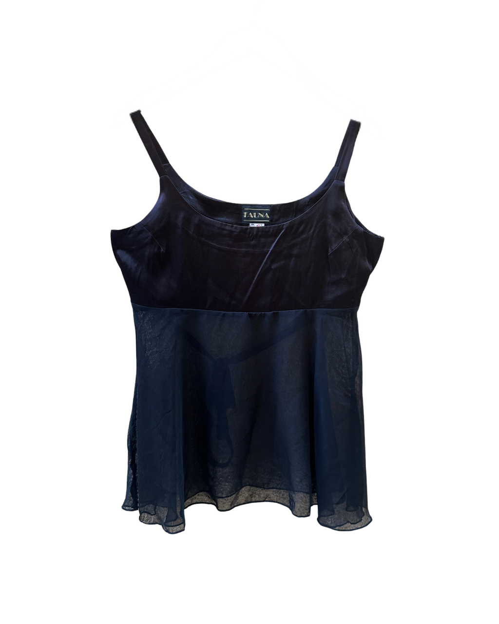 Fauna Cami Sheer Back-tie Top