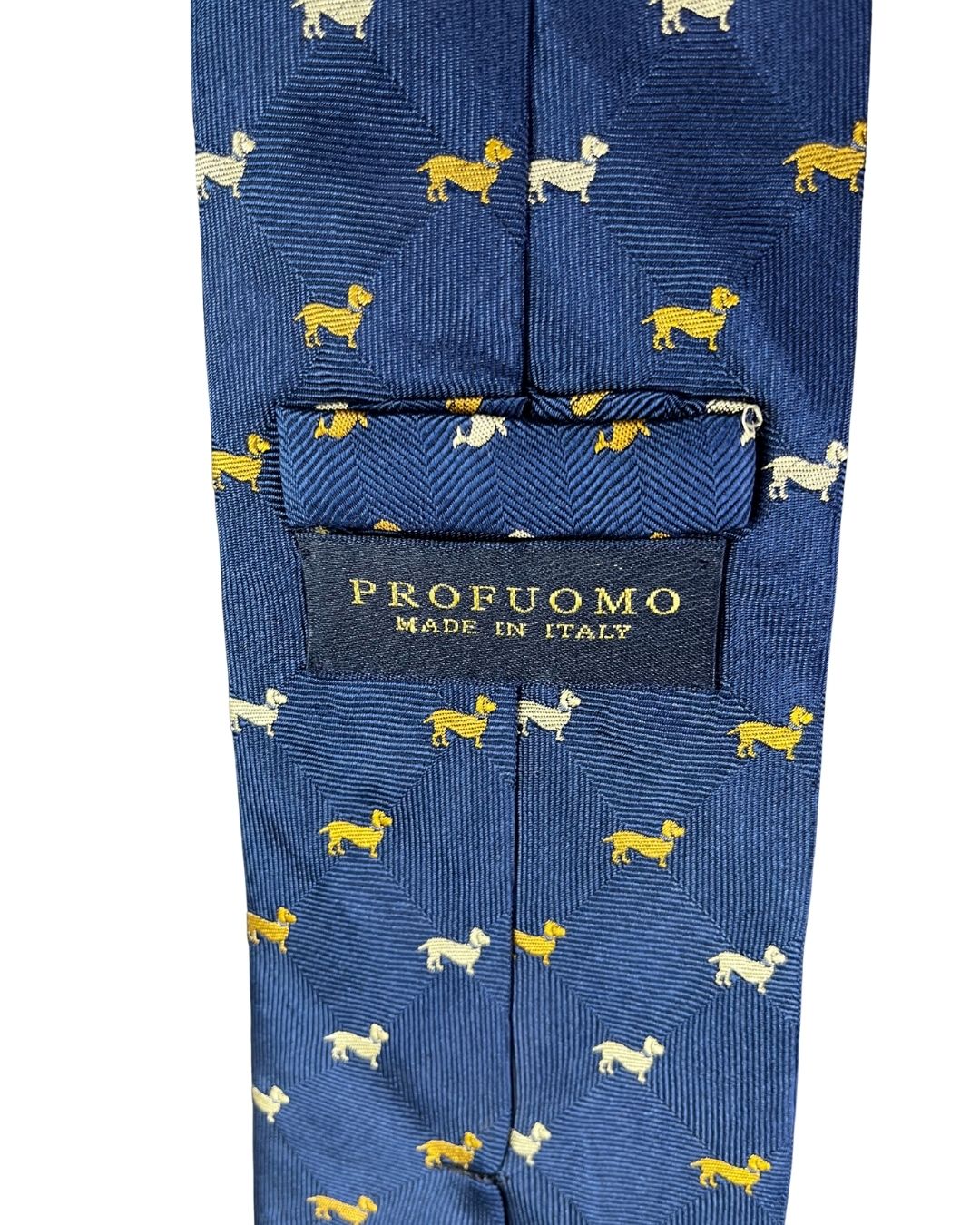 Profuomo Dog Pattern Necktie 9.5 cm