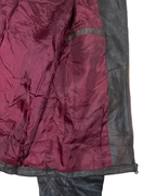 Vintage Brown & Burgundy Genuine Leather Jacket Large