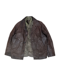 Vintage 2in1 Genuine Leather Jacket with Detachable Vest
