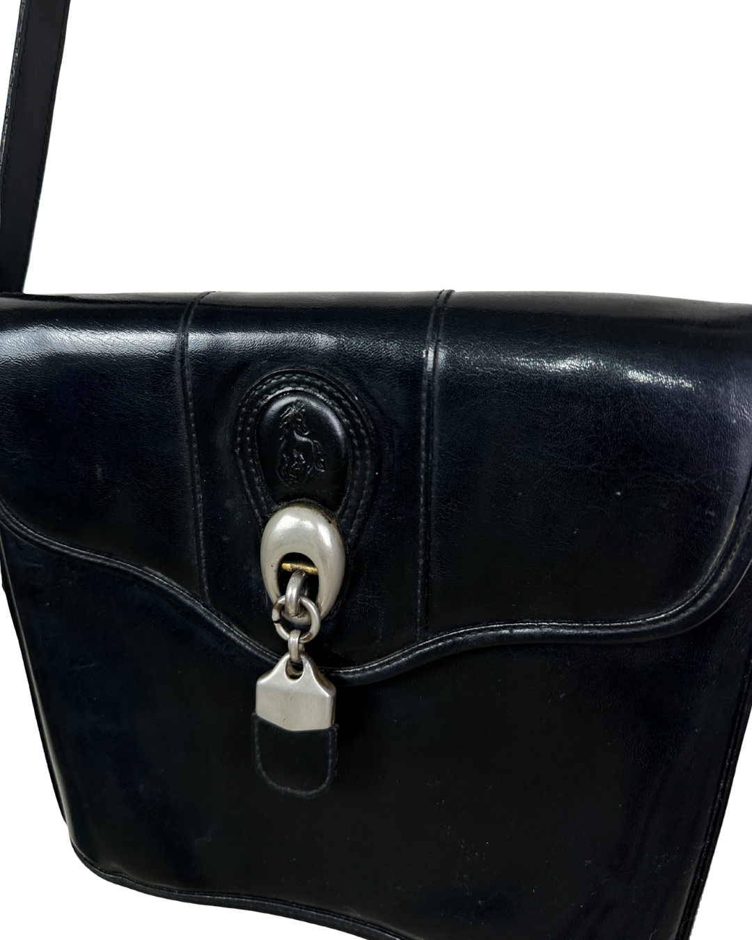 Vintage Genuine Leather Crossbody Bag